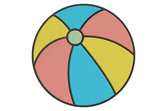 Beach Ball Embroidery Design Review for Real Embroidery Projects