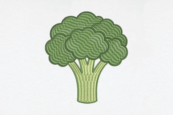 Broccoli Vegetable Embroidery: A Fresh Pick for Craft Fair Sellers