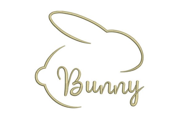 Bunny Outline Embroidery Design Review for Small Business Branding