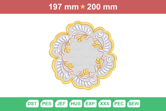 Elegant Touch for Seasonal Embroidery: Placemat Embroidery Floral Wreath Review