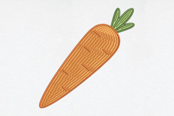 Embroidery Carrot: A Rustic Charm for Small Business Branding