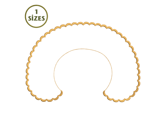 Lace Collar Frame Embroidery for Boutique Apparel