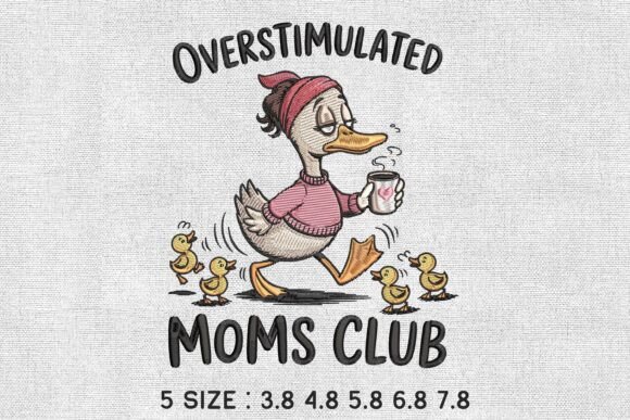 Overstimulated Moms Club Duck: An Embroidery Review