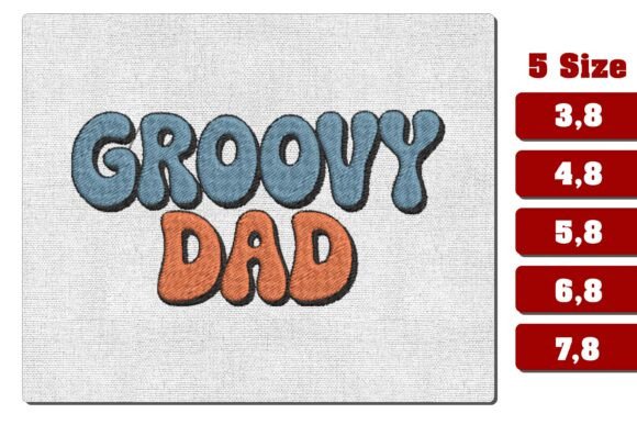 Retro Groovy Dad Embroidery: A 70s-Inspired Hit for Seasonal Sellers