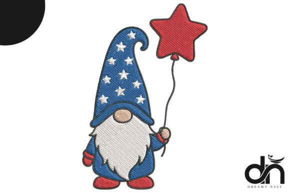 USA Patriotic Gnome Balloon Embroidery: A Designer’s Review